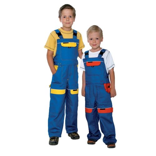 Gyermek kantáros nadrág ARDON®COOL TREND kék-sárga 98