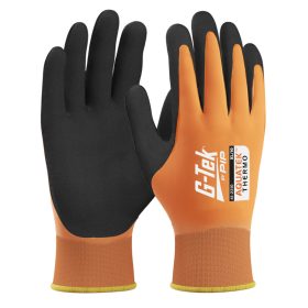   G-TEK Aquatek THERMO akril/poliészter, latex tenyérmártott munkavédelmi kesztyű - bliszteres
