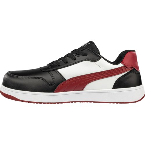 Puma Frontcourt BLK/WHT/RED Low S3L ESD FO HRO SR munkavédelmi cipő