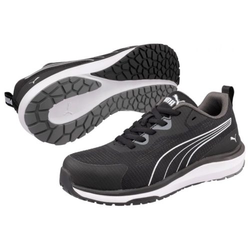 Puma Celerity Knit BLK/White Low S1PS ESD HRO SR női munkavédelmi cipő