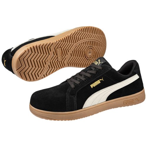 Puma Iconic BLK/Gum Low S1PL ESD FO HRO SR munkavédelmi cipő