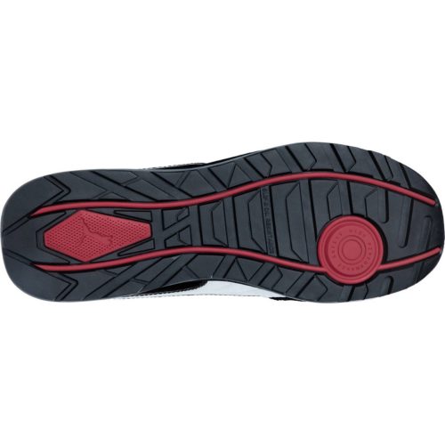 Puma Airtwist Blk Red low S3S ESD FO HRO SR munkavédelmi cipő