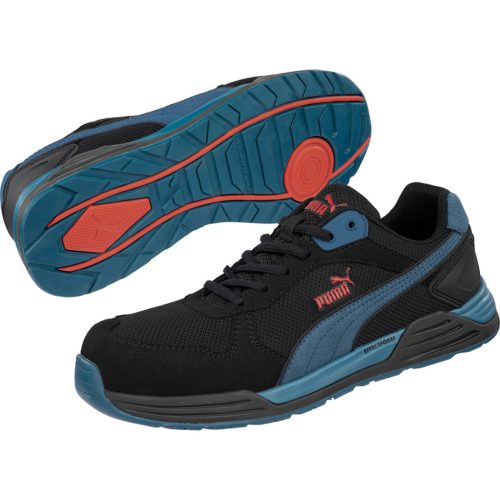 Puma Frontside BLK/Blue low S1PS ESD FO HRO SR munkavédelmi cipő