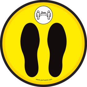 CV90 - Távolságtartásra figyelmeztető vinyl padlófólia