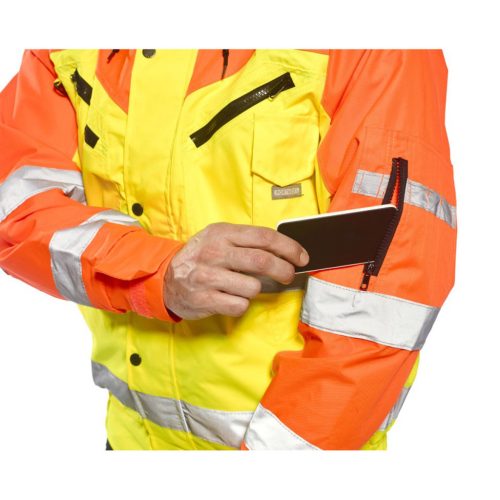 S464 - Jól láthatósági bomber dzseki