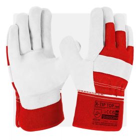 Kombinált erős marhabőr munkavédelmi rakodókesztyű